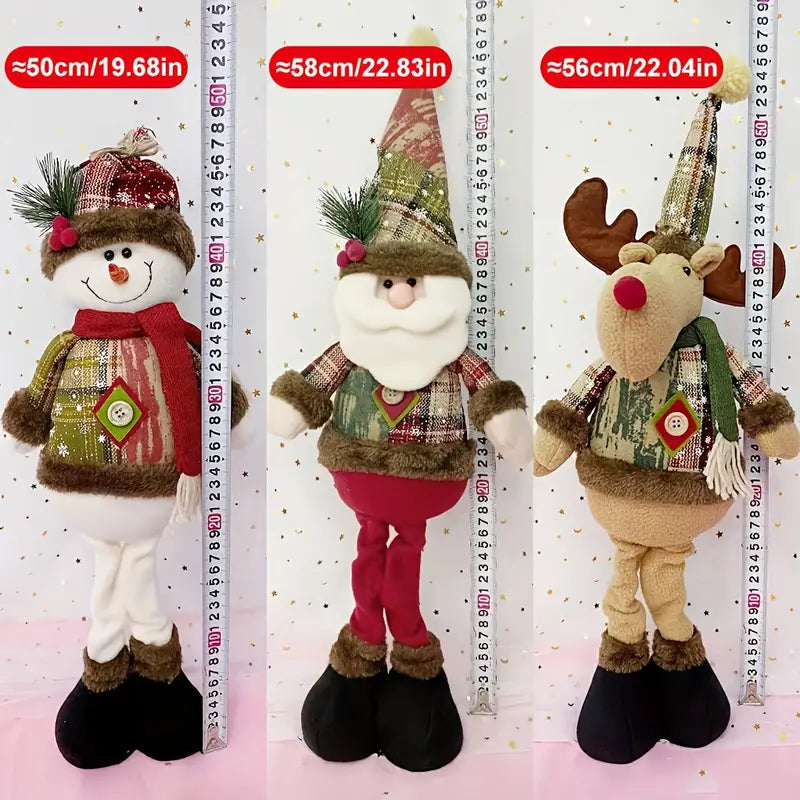 Enhance Your Festive Decor with 3pcs Christmas Dolls Tree Decor-2