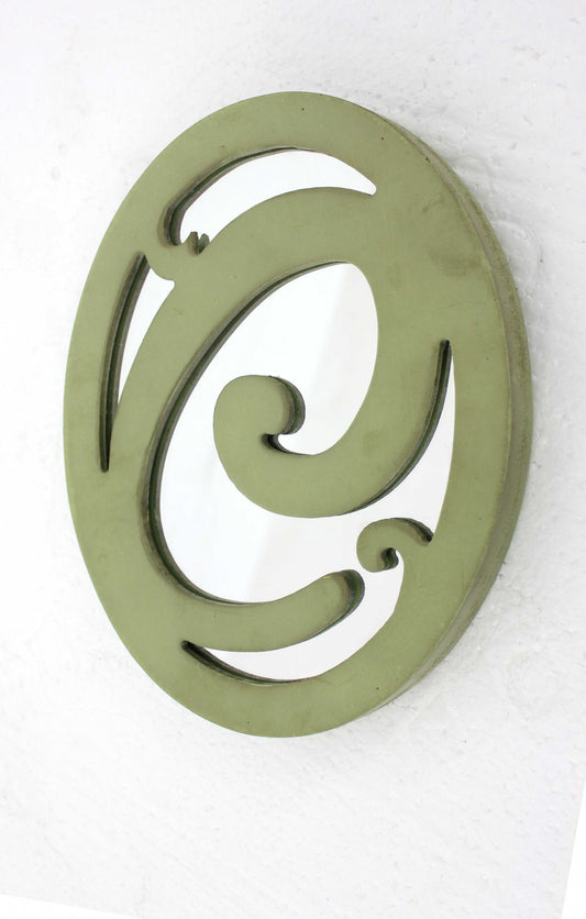 Green Wood Wall Decor-1