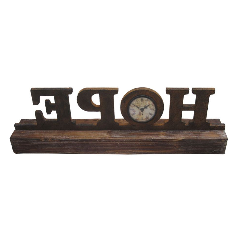 Brown Wood Decor Clock-2