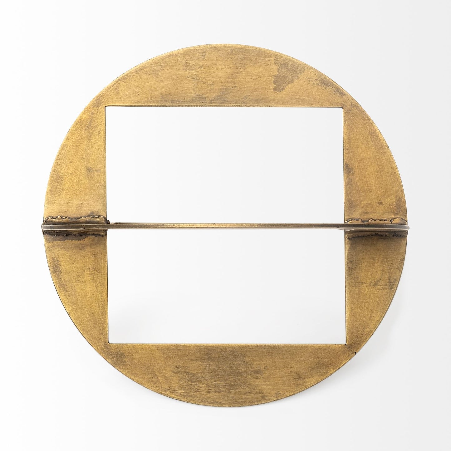 Gold Metal Geometric Decor Piece-4