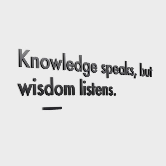 Wisdom Listens 3D Office Wall Decor-1