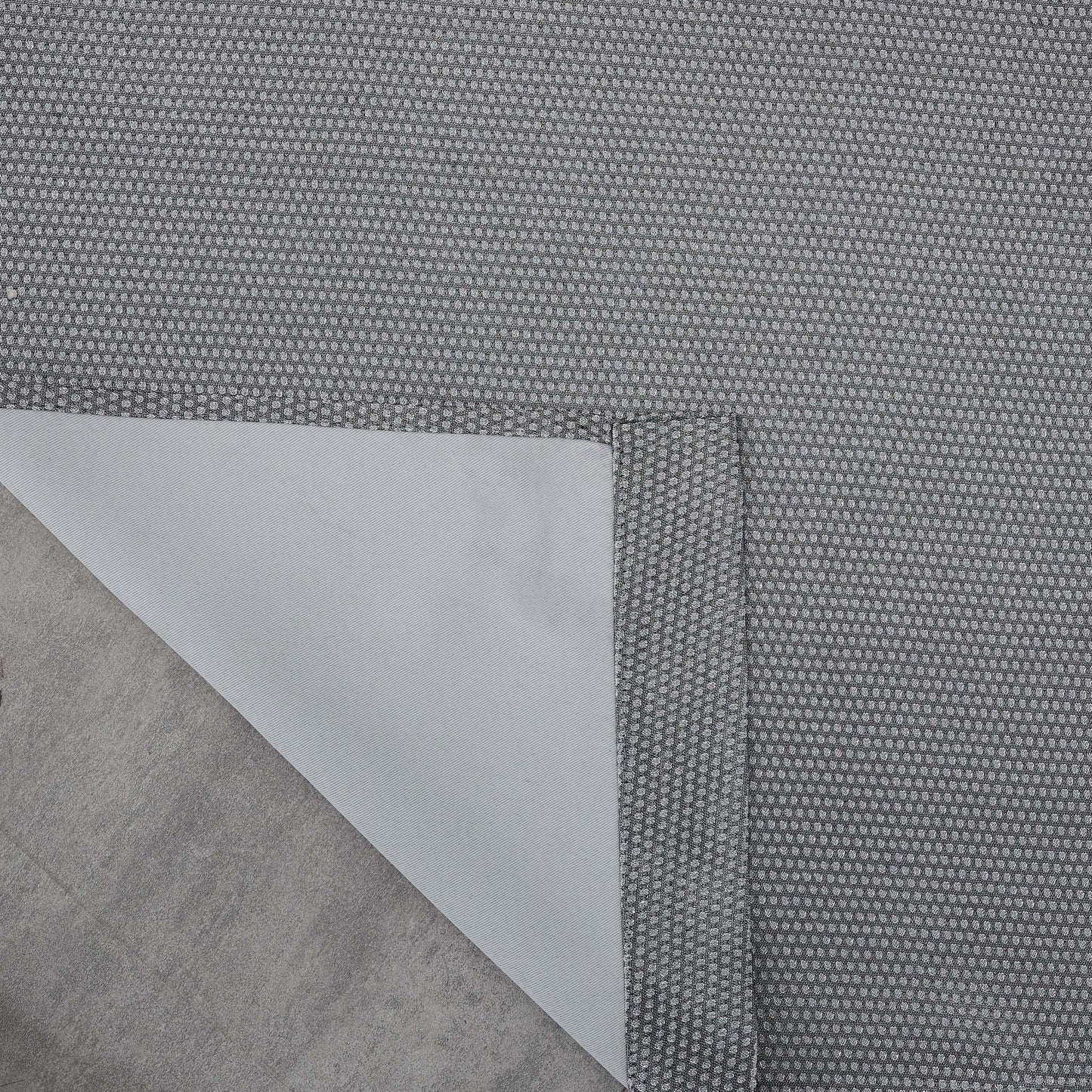 Set of Two 84" Silver Metallic Textured Window Panels-6