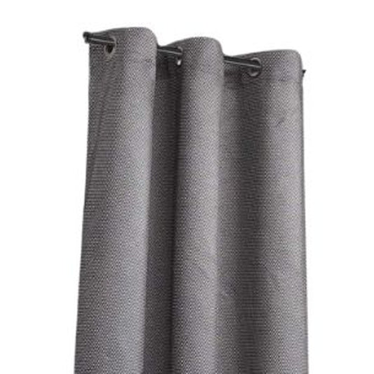 Set of Two 84" Silver Metallic Textured Window Panels-1