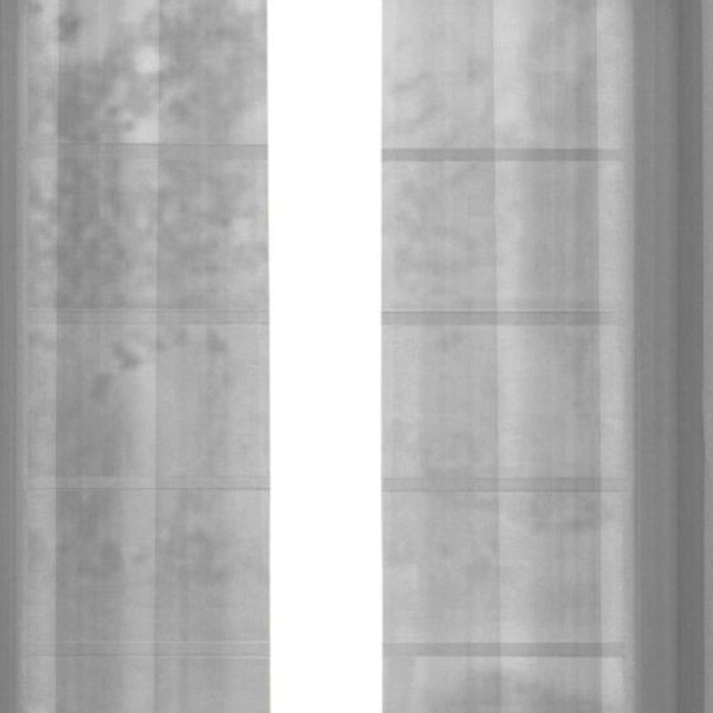 Set of Two 84" Silver Solid Modern Window Panels-3