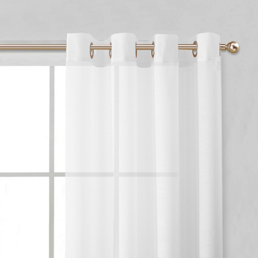 Set of Two 84" White Solid Modern Window Panels-5