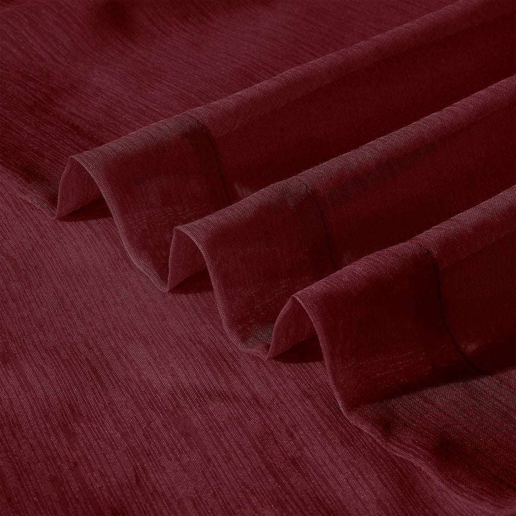 Set of Two 84" Burgundy Solid Modern Window Panels-6