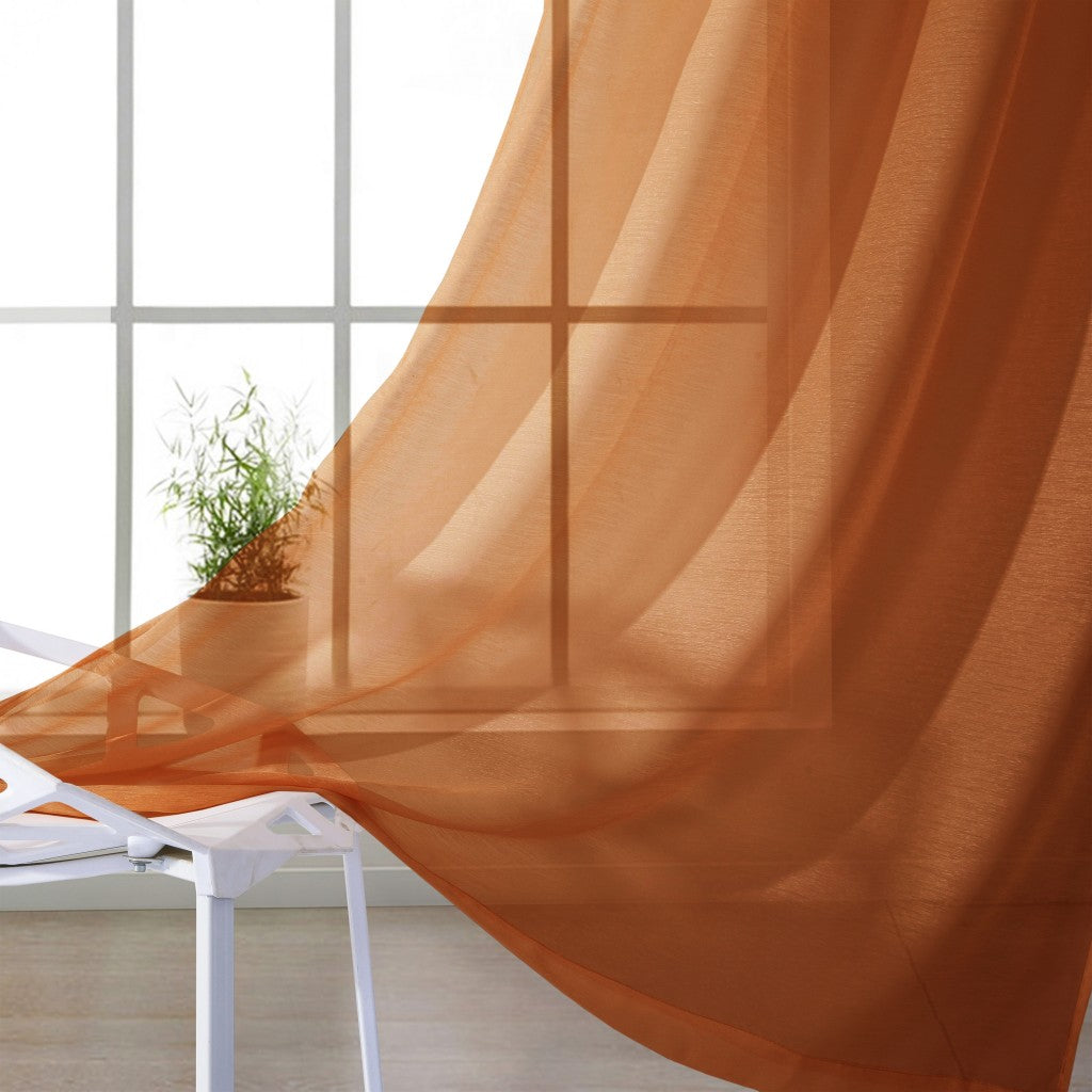 Set of Two 84" Rust Solid Modern Window Panels-4