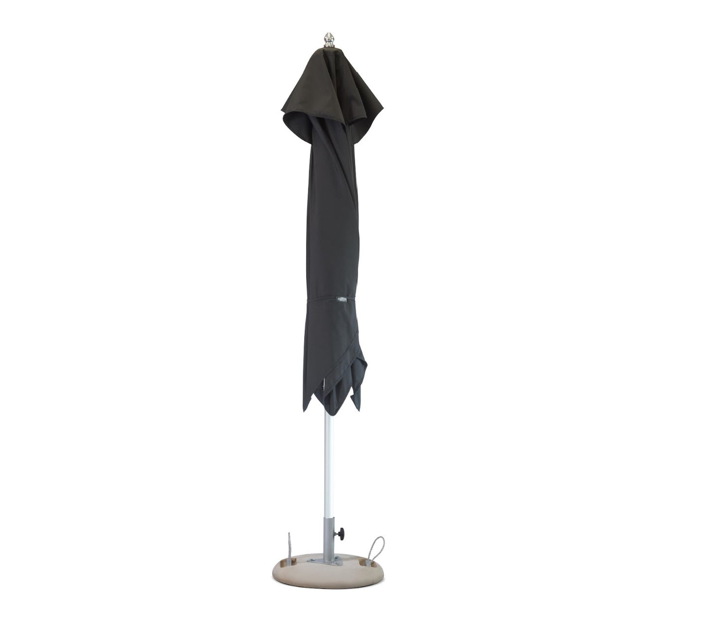 10' Black Polyester Round Market Patio Umbrella-1