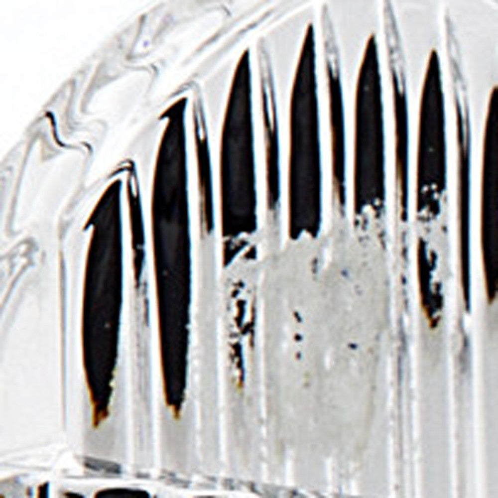 9" Clear Rectangular Crystal Cracker Tray-2