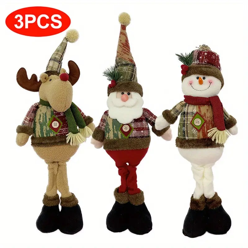 Enhance Your Festive Decor with 3pcs Christmas Dolls Tree Decor-4