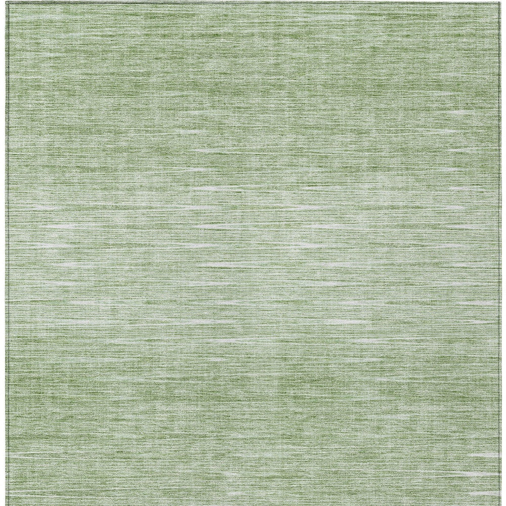 5' X 8' Artichoke Green And Green Abstract Washable Indoor Outdoor Area Rug-6