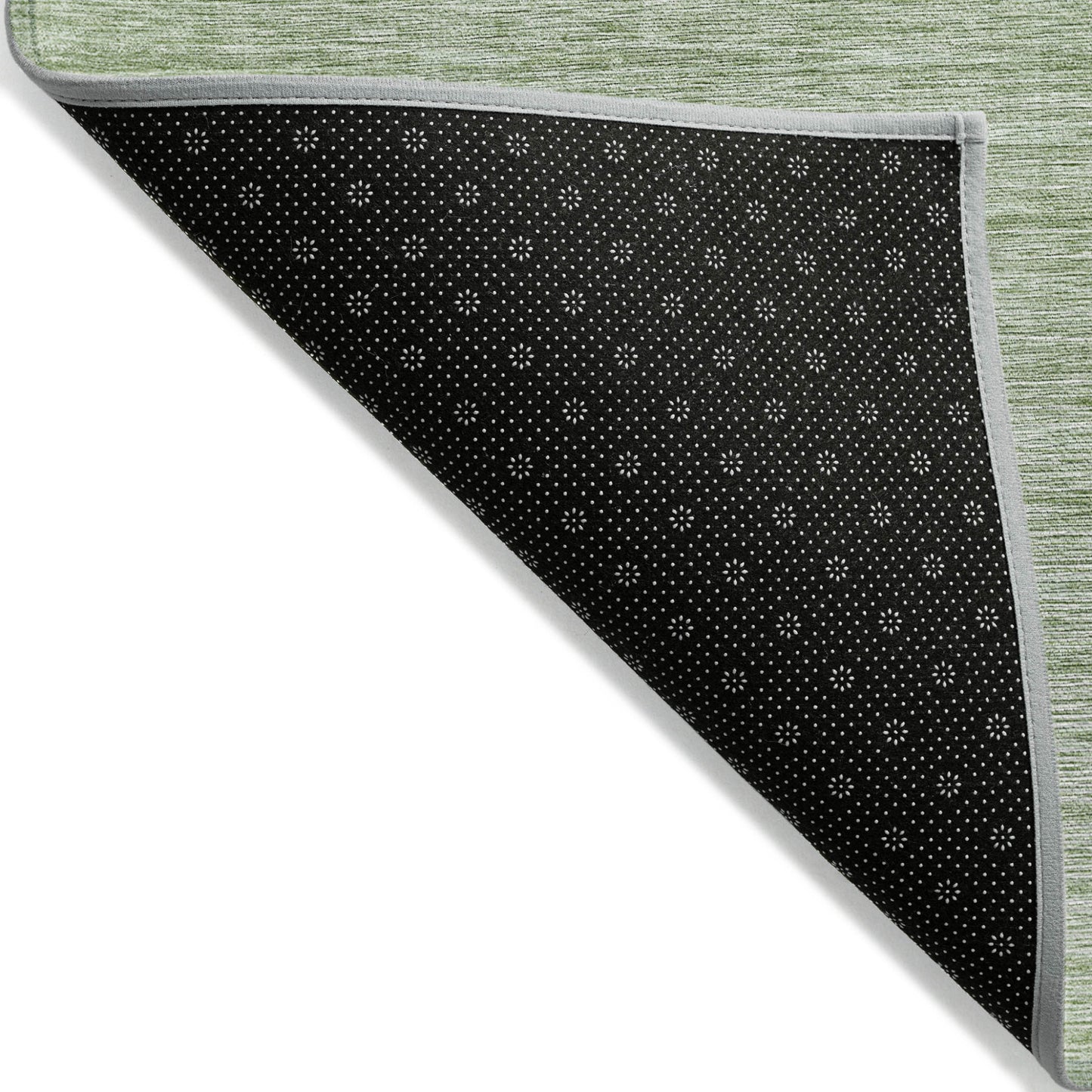 5' X 8' Artichoke Green And Green Abstract Washable Indoor Outdoor Area Rug-3