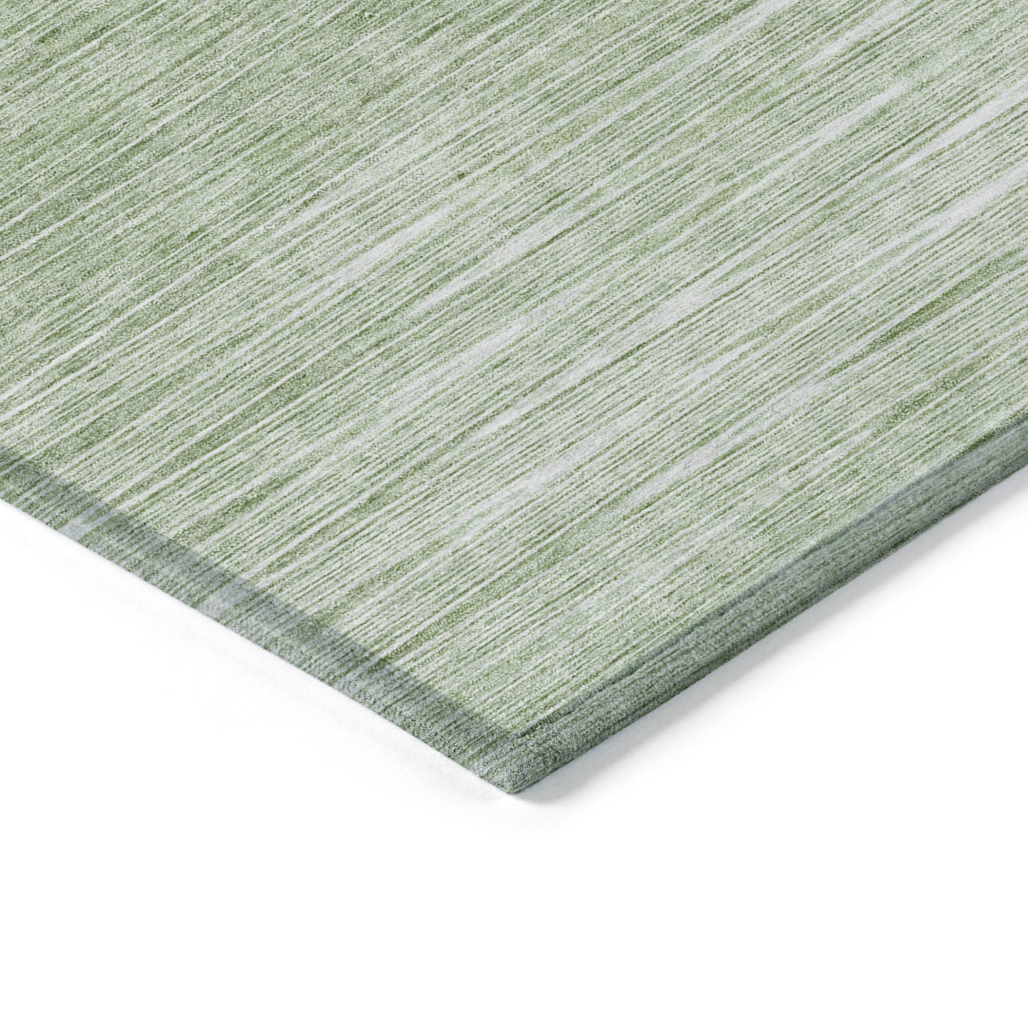 5' X 8' Artichoke Green And Green Abstract Washable Indoor Outdoor Area Rug-4