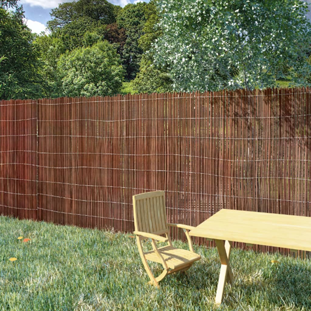 vidaXL Willow Fence Willow Trellis Fence Panel Wicker Fence for Outdoor Decor-8