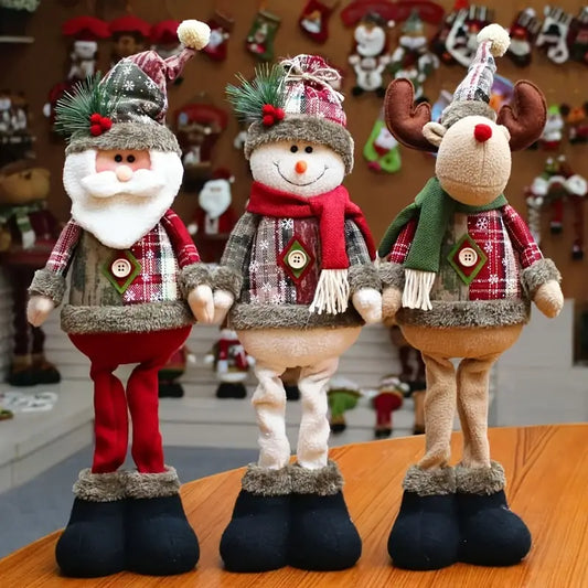 Enhance Your Festive Decor with 3pcs Christmas Dolls Tree Decor-1