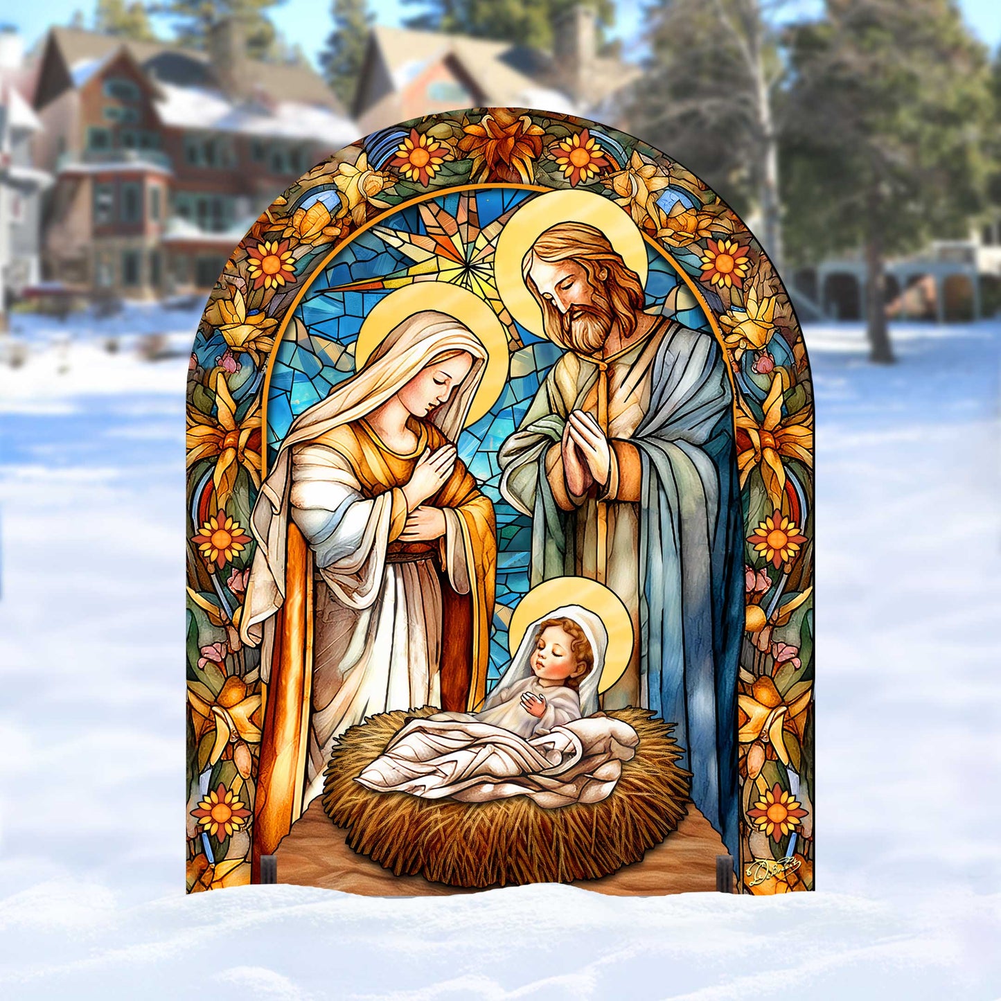 Classic Nativity Outdoor Decor Yard Decor by G. Debrekht - Nativity Holiday Decor - 863567F-4