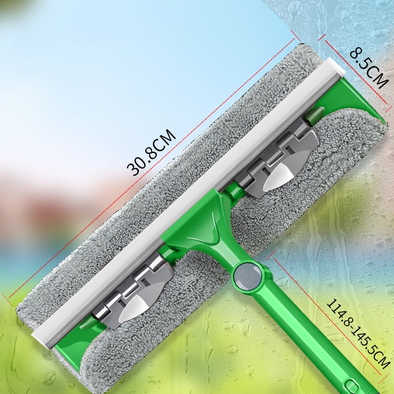 Cleaning Tool Double-sided Telescopic Rod Window Cleaner Mop-7