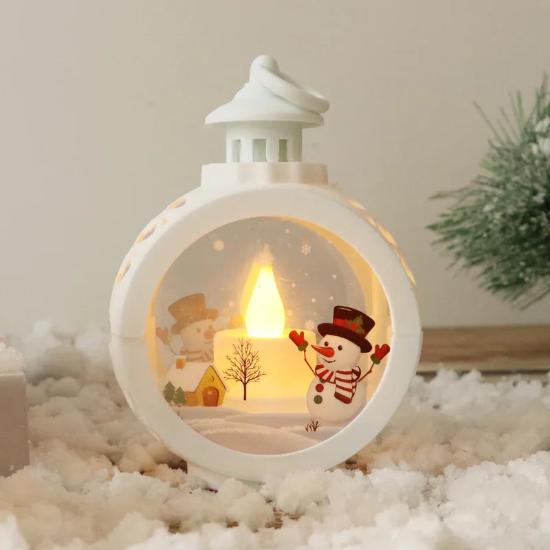Snowman White LED Lights for Stunning Storefront Window Decor-1