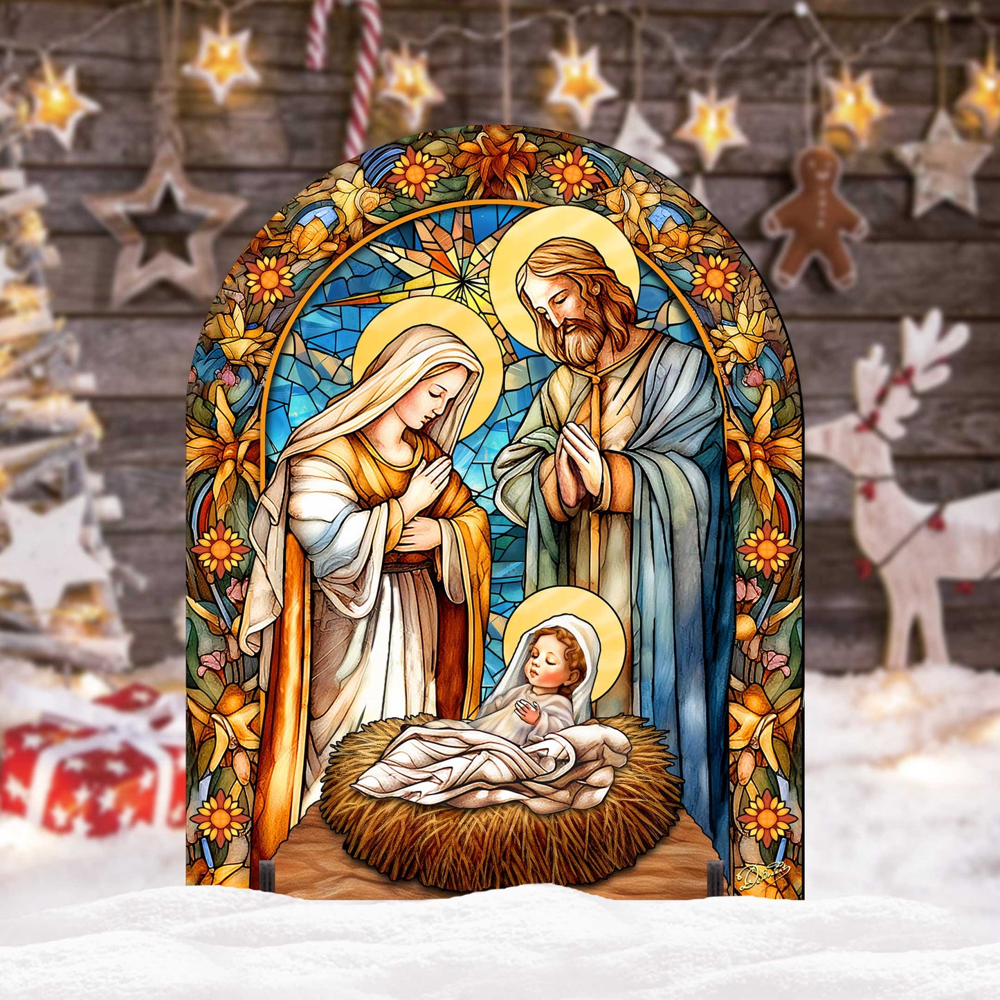 Classic Nativity Outdoor Decor Yard Decor by G. Debrekht - Nativity Holiday Decor - 863567F-2