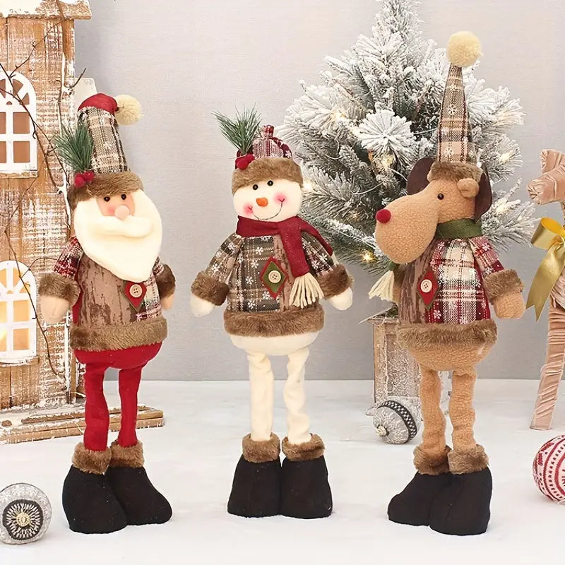 Enhance Your Festive Decor with 3pcs Christmas Dolls Tree Decor-3