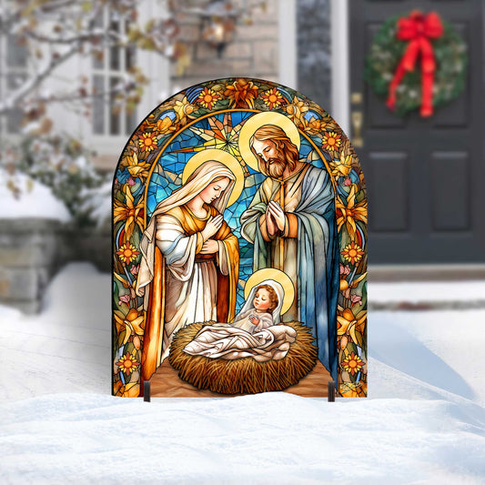 Classic Nativity Outdoor Decor Yard Decor by G. Debrekht - Nativity Holiday Decor - 863567F-0
