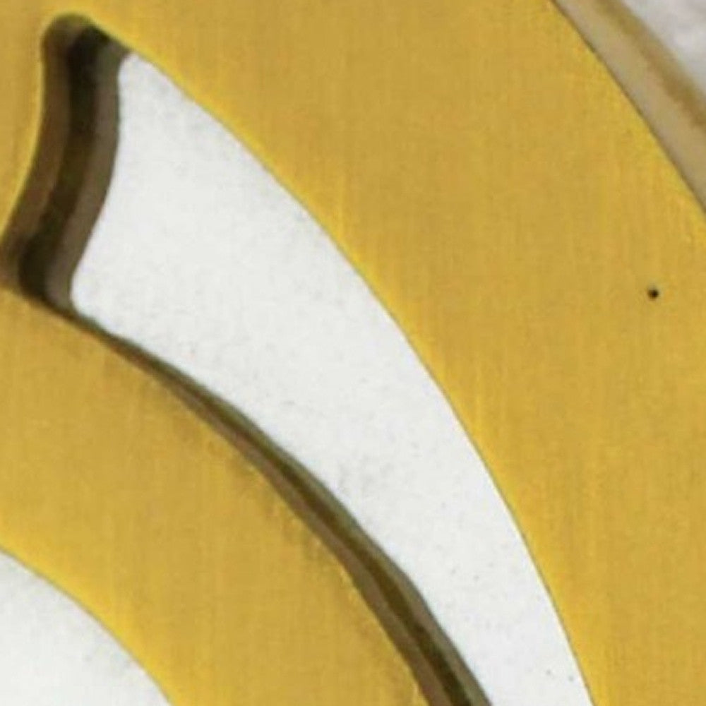 Yellow Wood Wall Decor-4