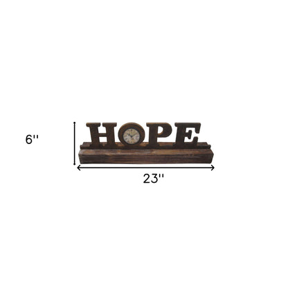 Brown Wood Decor Clock-7