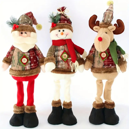 Enhance Your Festive Decor with 3pcs Christmas Dolls Tree Decor-0