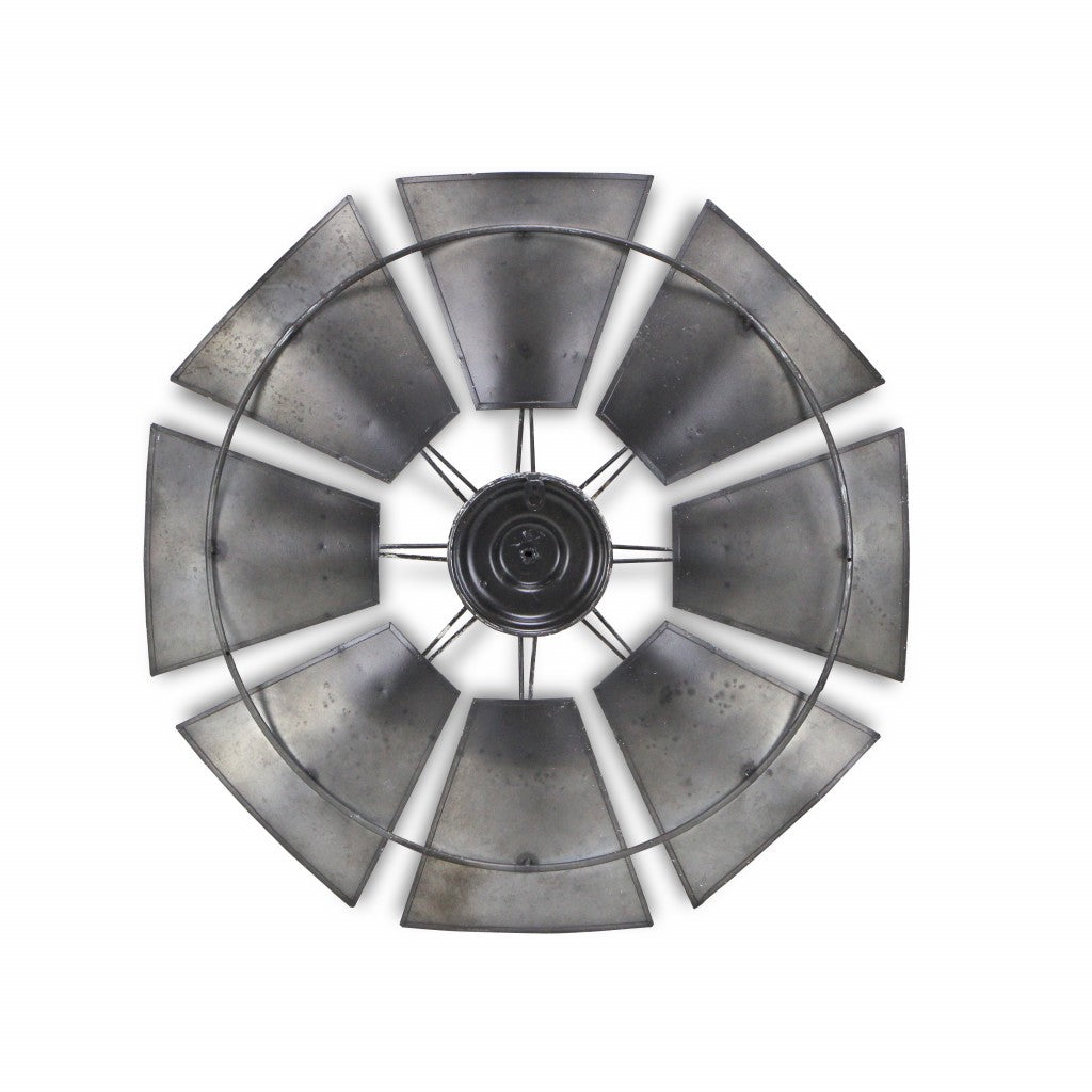 Metal Windmill Shaped Wall Decor-2