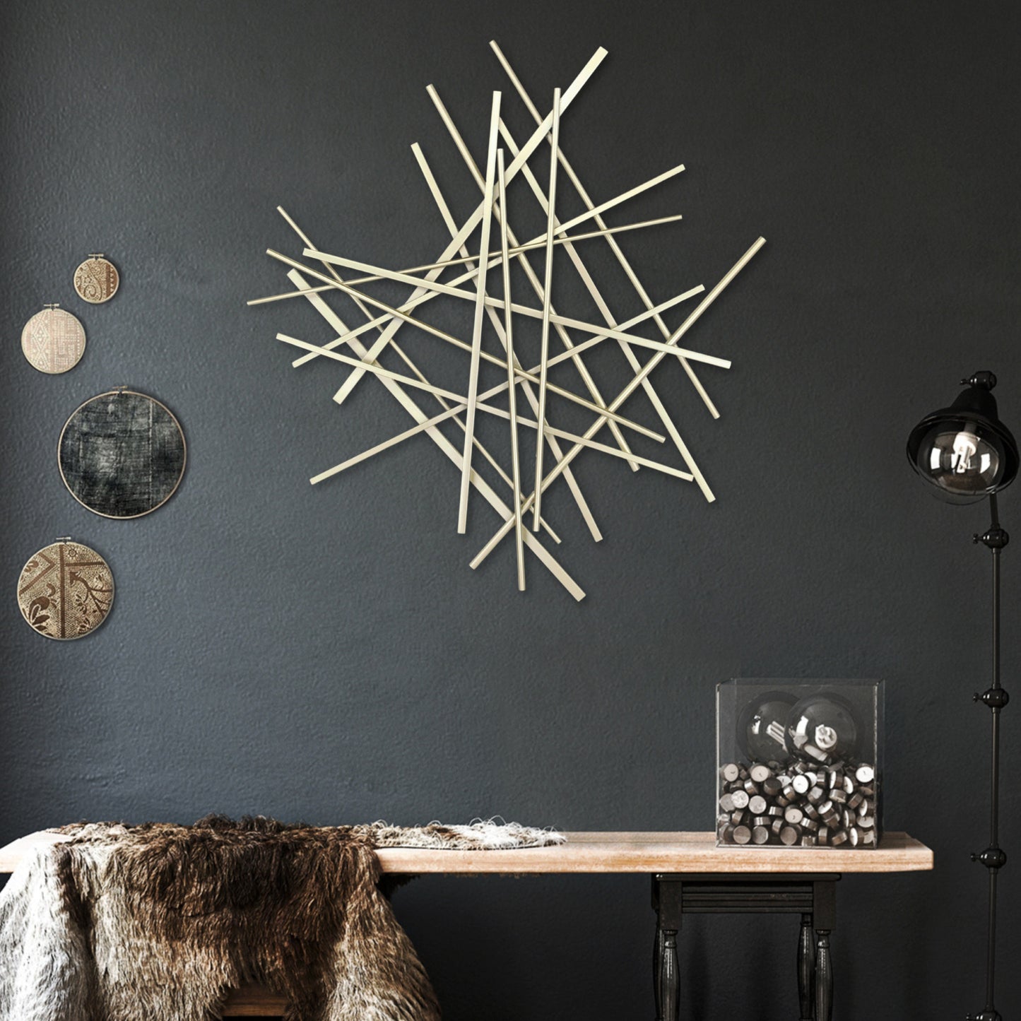 Silver Steel Wall Decor-7