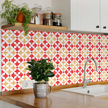 8" X 8" Roja Hola  Removable Peel and Stick Tiles-5