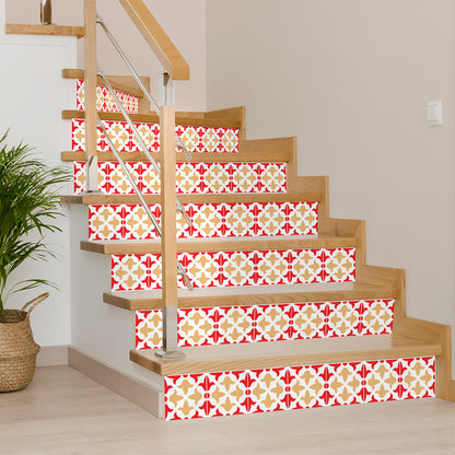 8" X 8" Roja Hola  Removable Peel and Stick Tiles-3