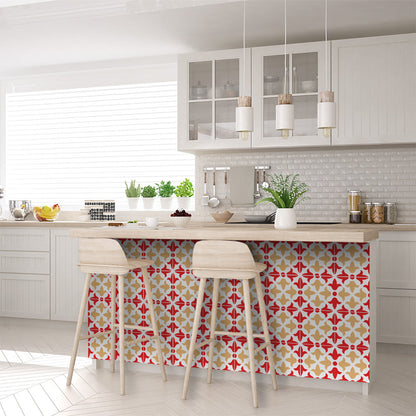 8" X 8" Roja Hola  Removable Peel and Stick Tiles-7