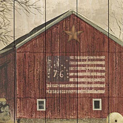 Flag Barn 1 Unframed Print Wall Art-2