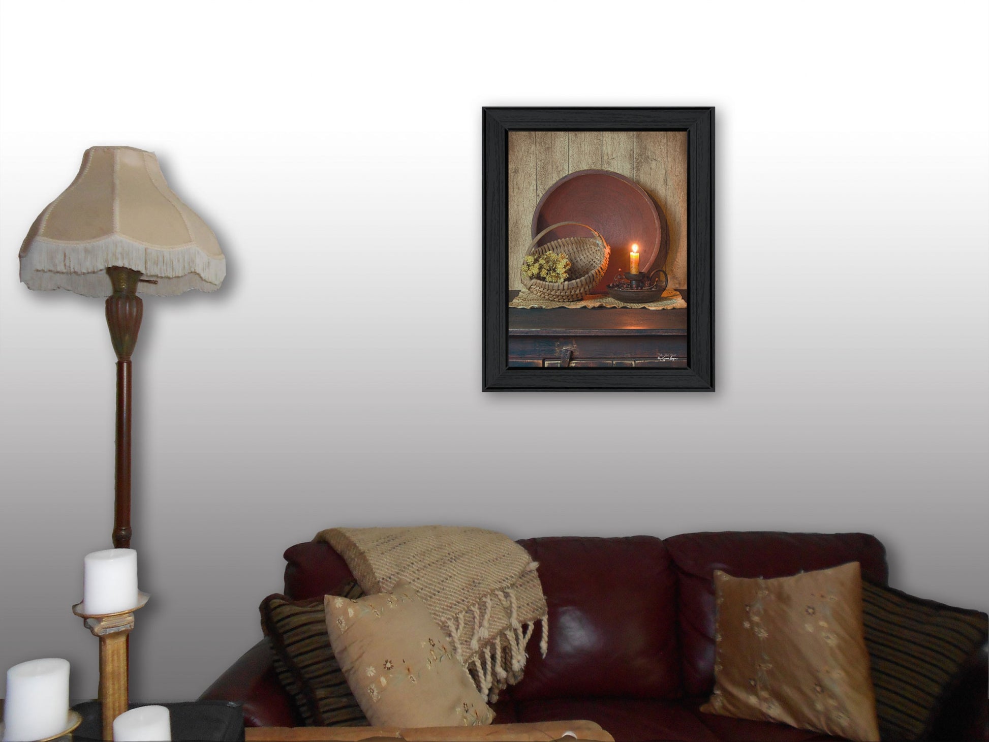 The Red Bowl 1 Black Framed Print Wall Art-3