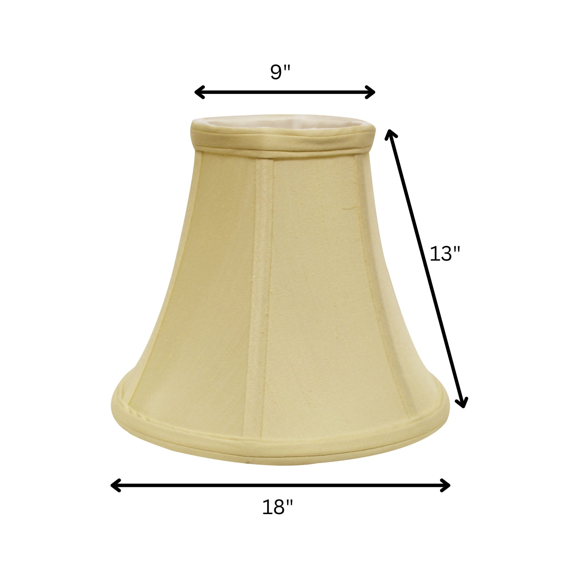 18" Antique White Premium Bell Monay Shantung Lampshade-3