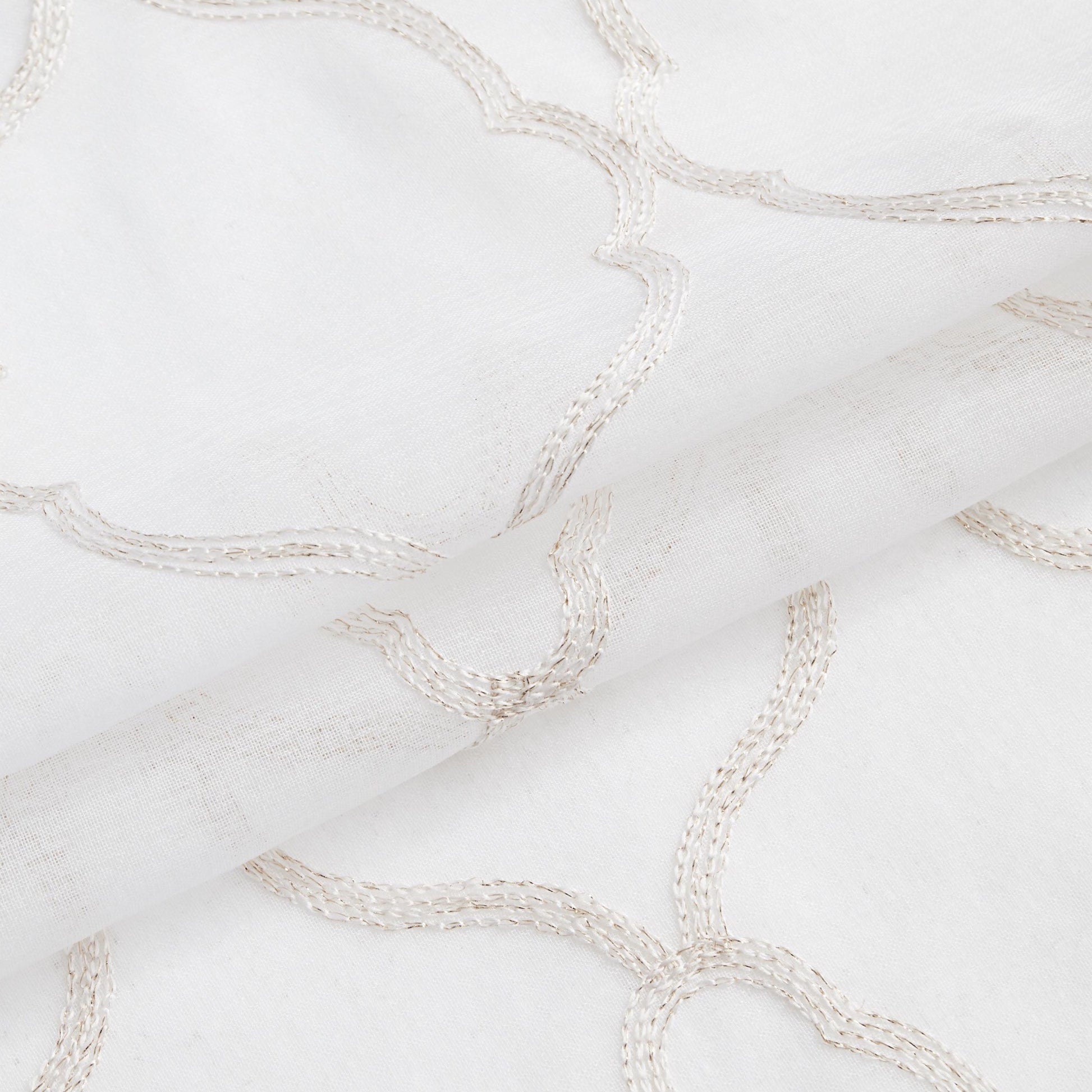 84” Charcoal Trellis Pattern Embroidered Window Curtain Panel-8