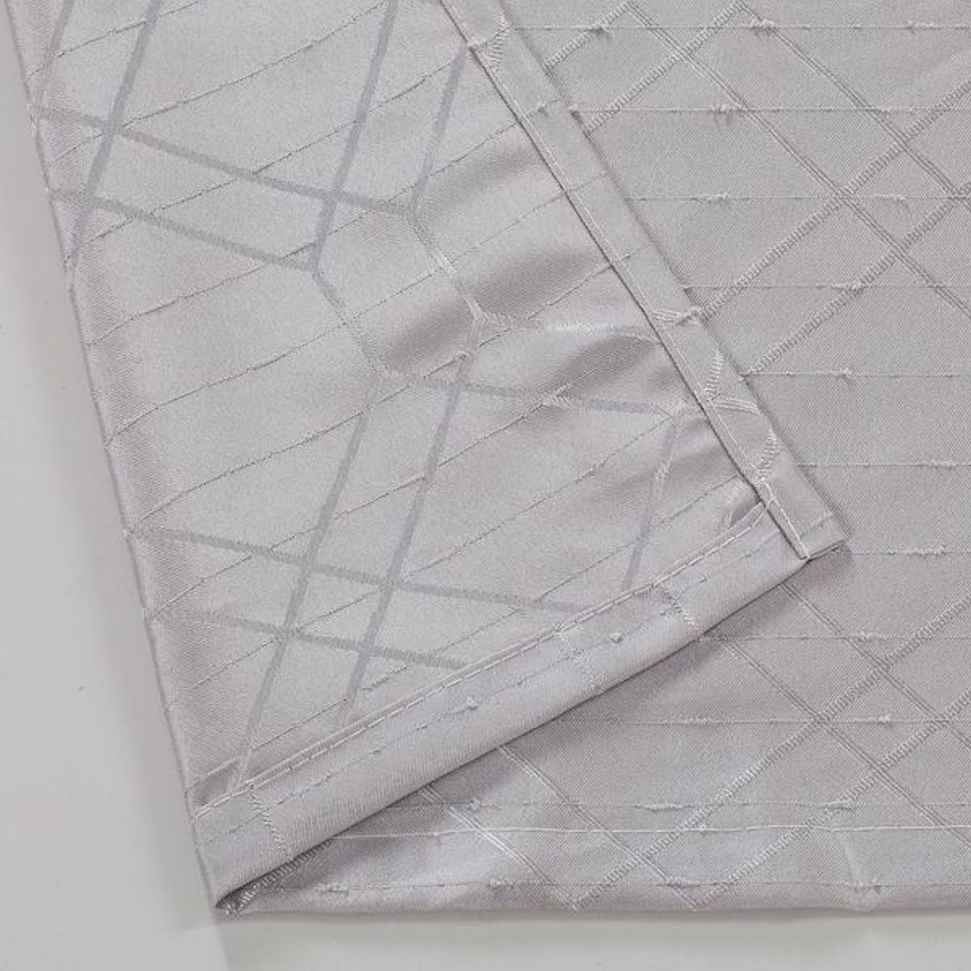 84" Silver Linework Textured Window Curtain Panel-7
