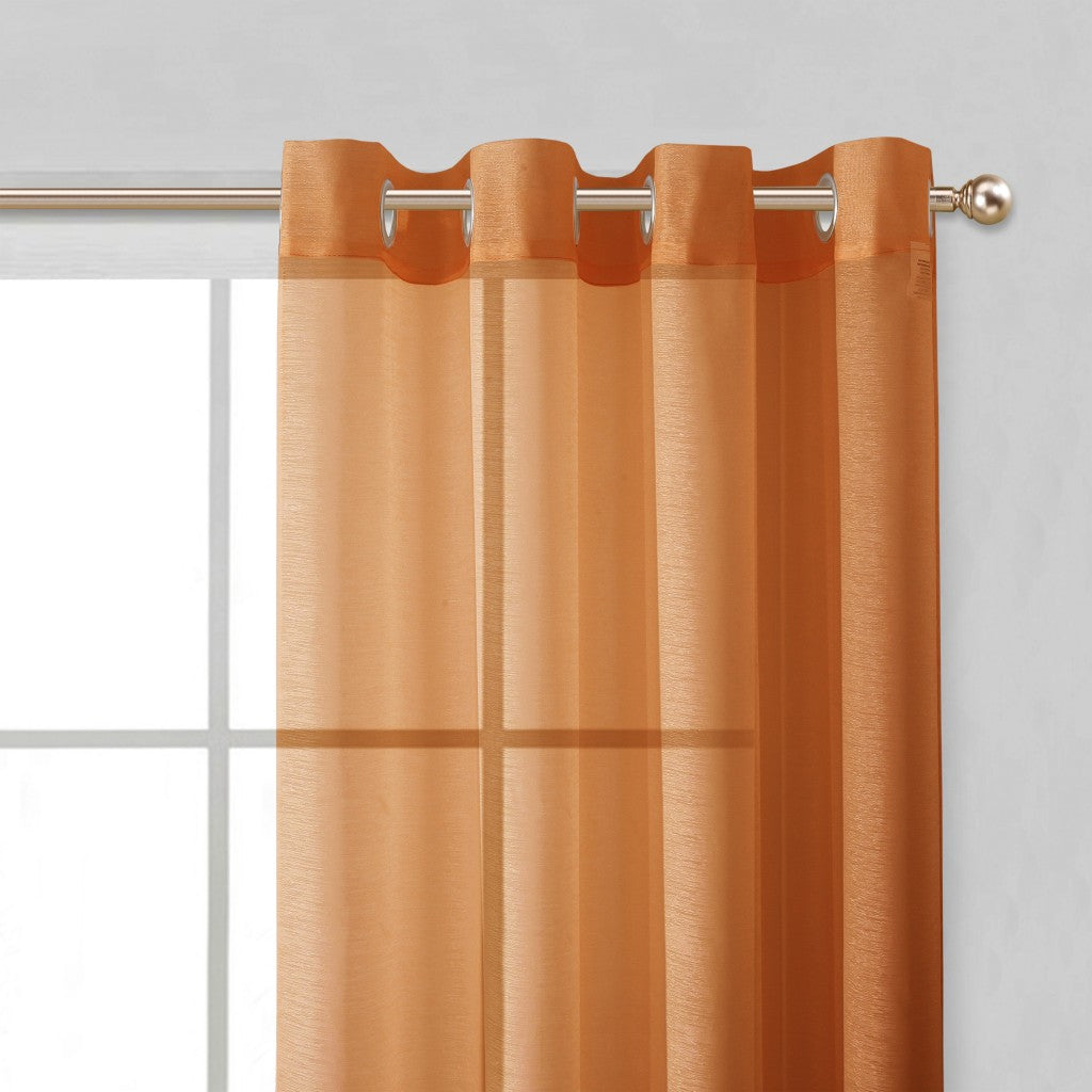 Set of Two 84"  Rust Solid Modern Window Panels-3