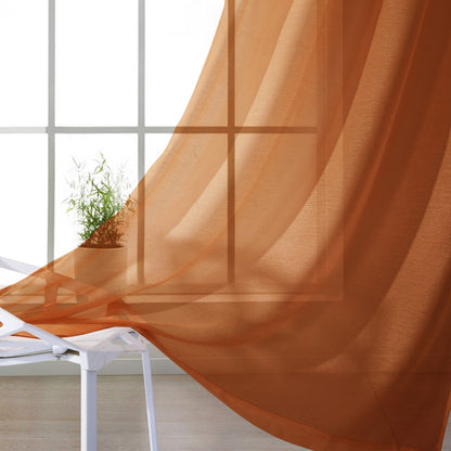 Set of Two 84"  Rust Solid Modern Window Panels-4