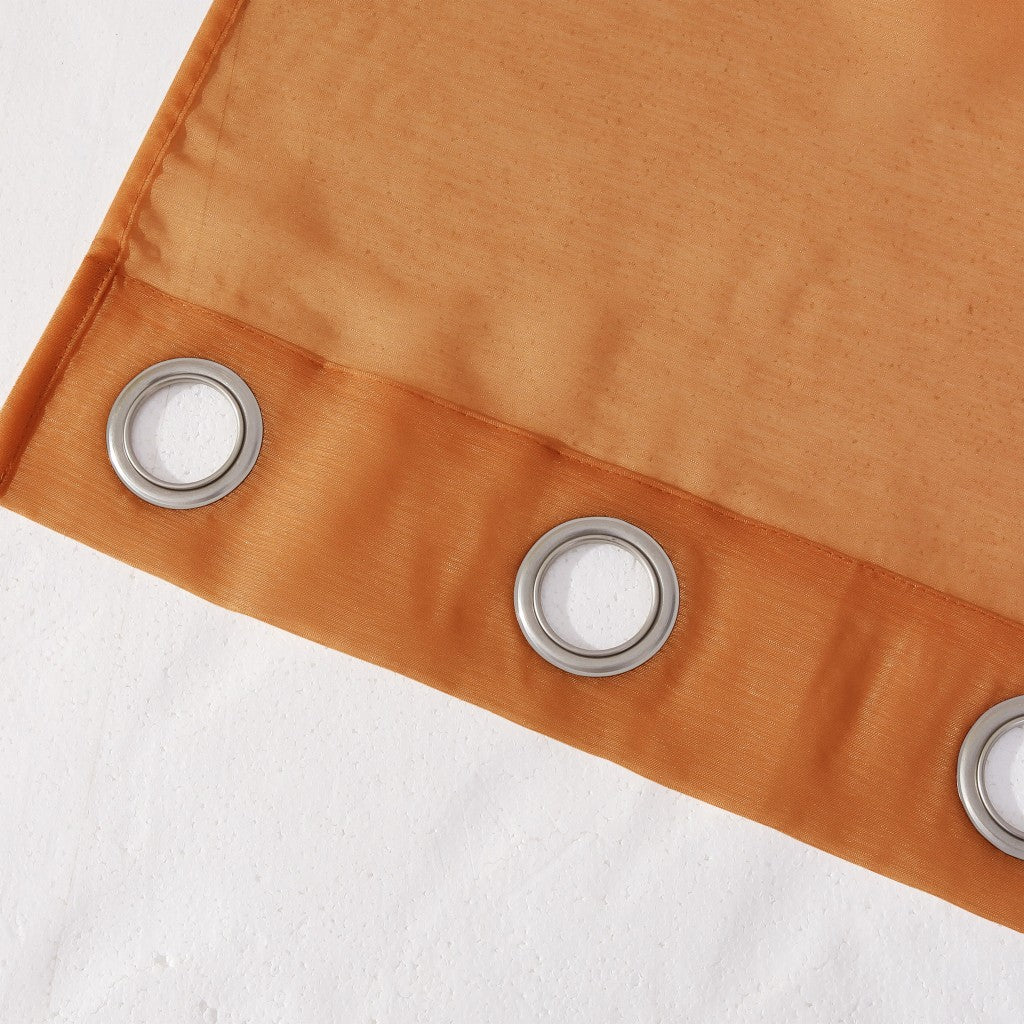 Set of Two 84"  Rust Solid Modern Window Panels-5