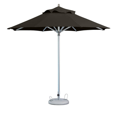 10' Black Polyester Round Market Patio Umbrella-2