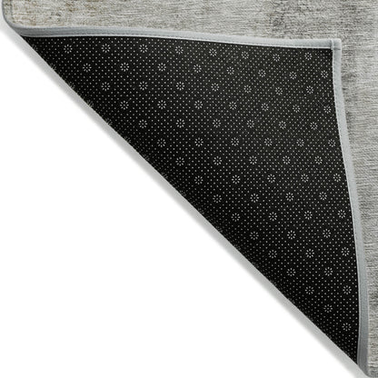 9' X 12' Taupe Beige And Gray Abstract Washable Indoor Outdoor Area Rug-3