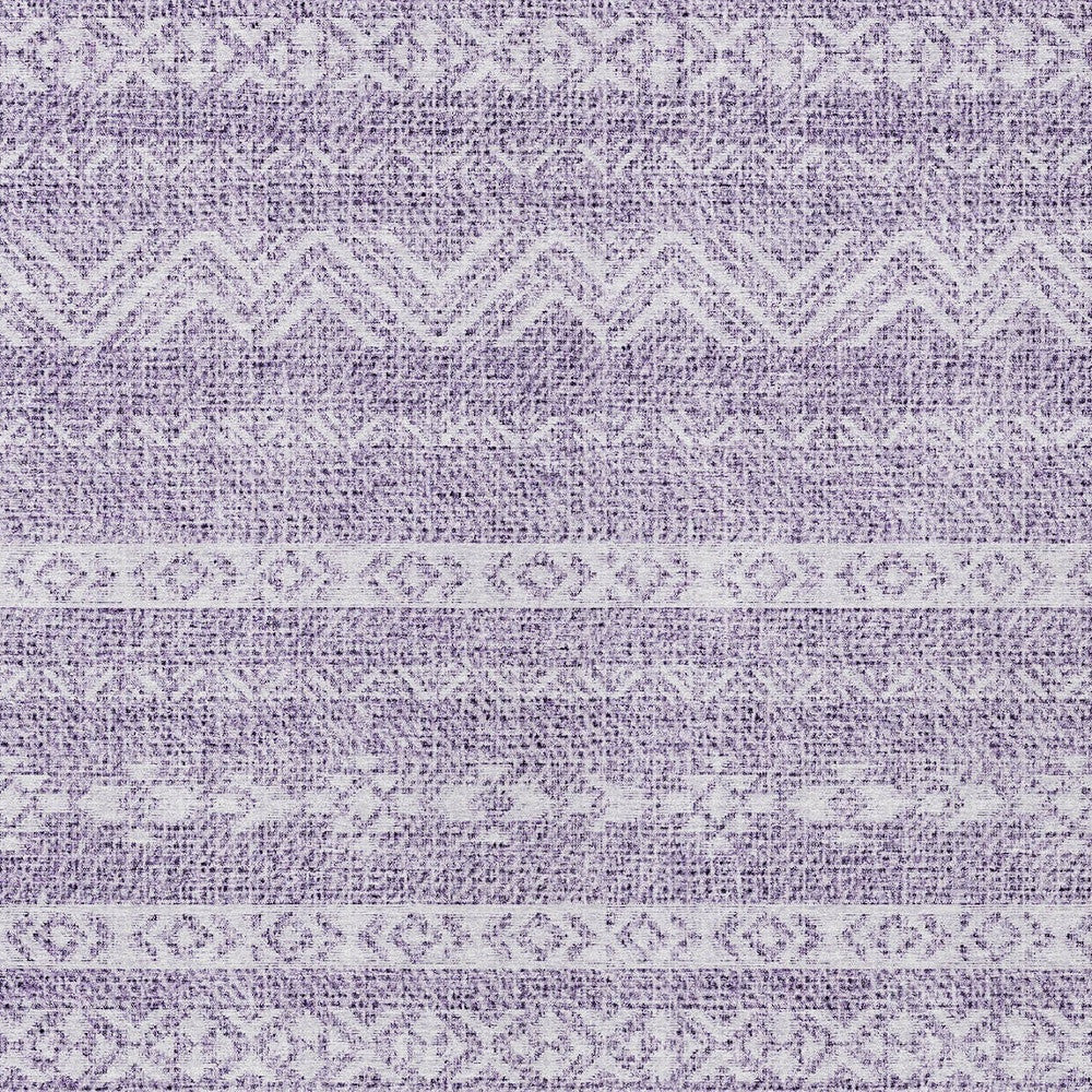 5' X 8' Purple And Lavender Southwestern Washable Indoor Outdoor Area Rug-4