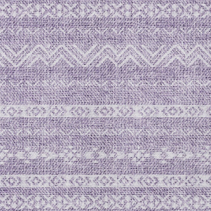 5' X 8' Purple And Lavender Southwestern Washable Indoor Outdoor Area Rug-4