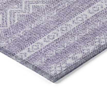 5' X 8' Purple And Lavender Southwestern Washable Indoor Outdoor Area Rug-3