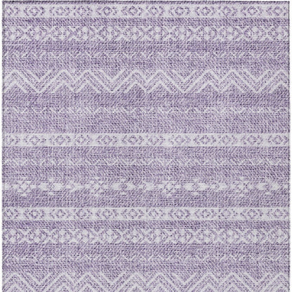 5' X 8' Purple And Lavender Southwestern Washable Indoor Outdoor Area Rug-5