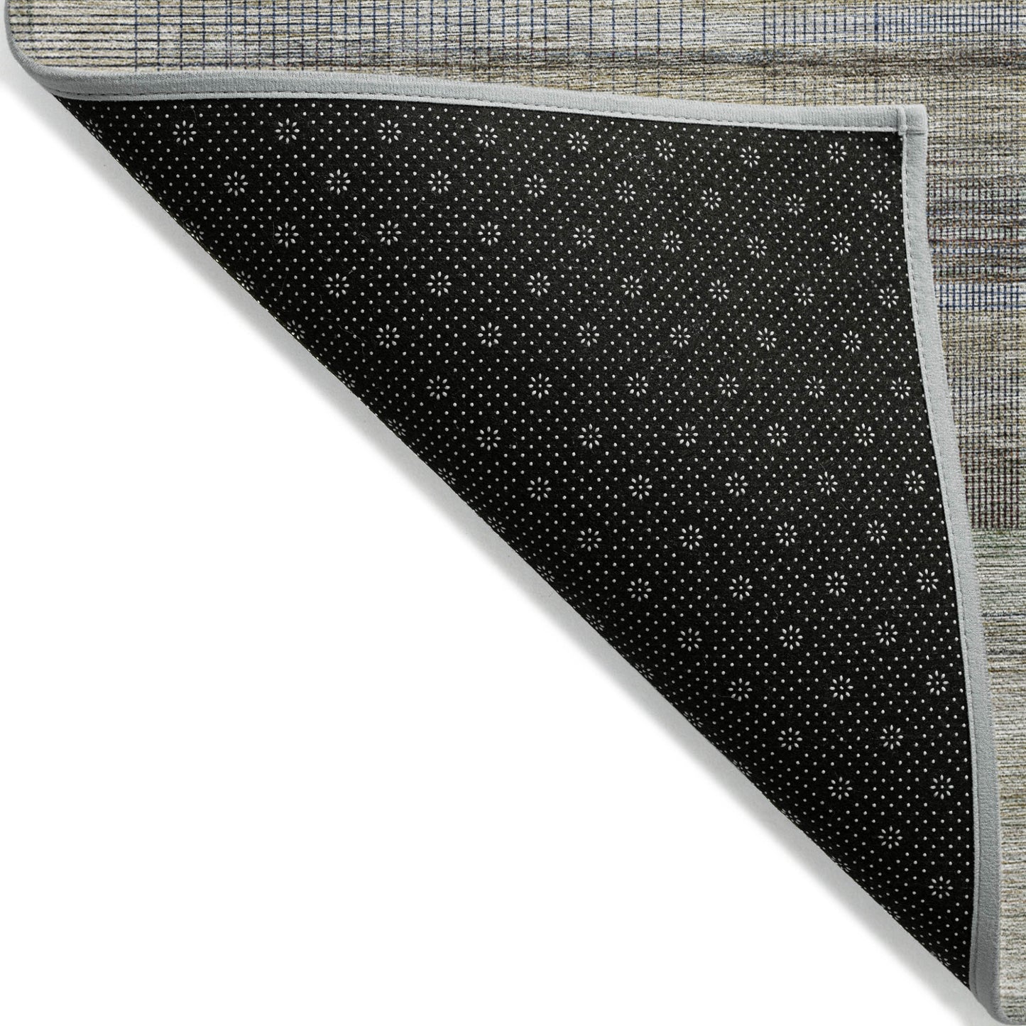 8' X 10' Khaki Tan And Beige Striped Washable Indoor Outdoor Area Rug-3
