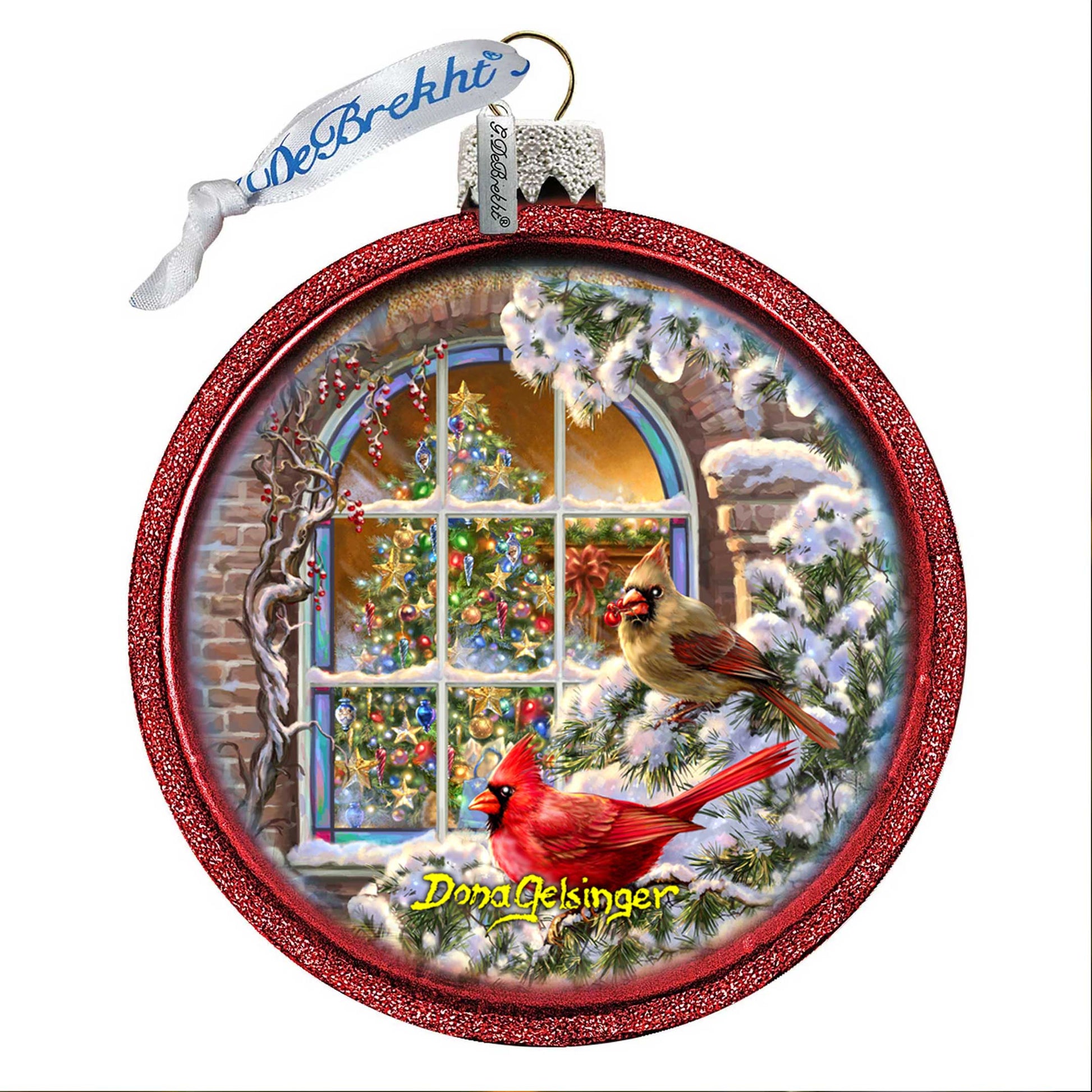 Christmas Window Glass Ornament by D. Gelsinger - Christmas Décor - 71110-2-1318-4