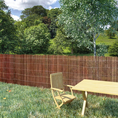 vidaXL Willow Fence Willow Trellis Fence Panel Wicker Fence for Outdoor Decor-5